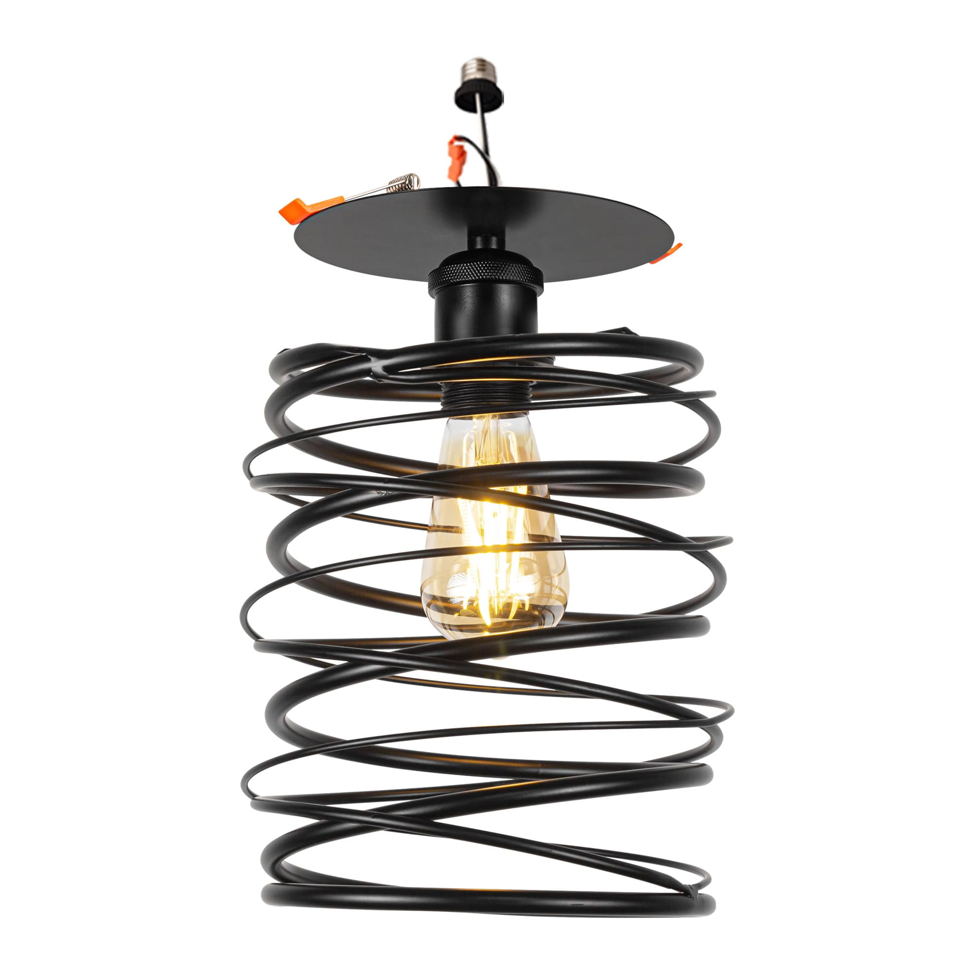 Recessed Light Adapter Kiven Rattan Pendant Light Conversion Kit - Converts  4/5/6\, image size:2000x2000