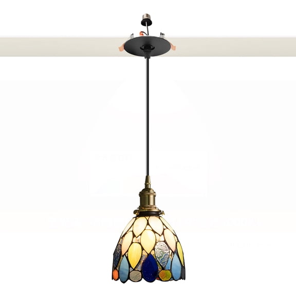 Kiven Can Lights Retrofit Recessed Lighting with E26 Power Outlet Adapter, 4/5 Inch Replacement Conversion Kit,1-Light Farmhouse Pendant Lighting for Living Room Kitchen Island,TB3238-D