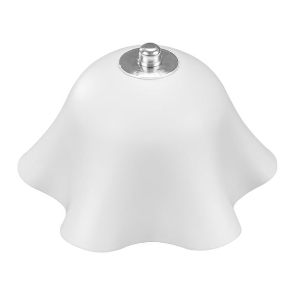 Kiven Clip On Shade for Ceiling Light Bulb,8.6in Lamp Diffuser Shade with Lamp Shade Harp Holder, Acrylic Lamp Shade Diffusers for Ceiling Light Table Lamp, Fits 9-13" Openings, White, 1 Pack