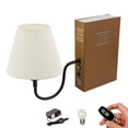 thumbnail image 1 of Kiven Cordless Table Lamp, 1-Light Rechargeable Bookshelf Lamp with White Fabric Lampshade, Farmhouse Decorative Bookend, Cordless Lamp for Office Home Decor Bedside Bookshelf, 1 of 7