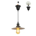 thumbnail image 1 of Kiven Farmhouse Pendant Light with E26 Screw-in Adapter, Exposed Ceiling Light to Pendant, Converts Bulb Socket to Pendant Light, Adjustable Height Renter-friendly Pendant Lighting TB2773SN, 1 of 7