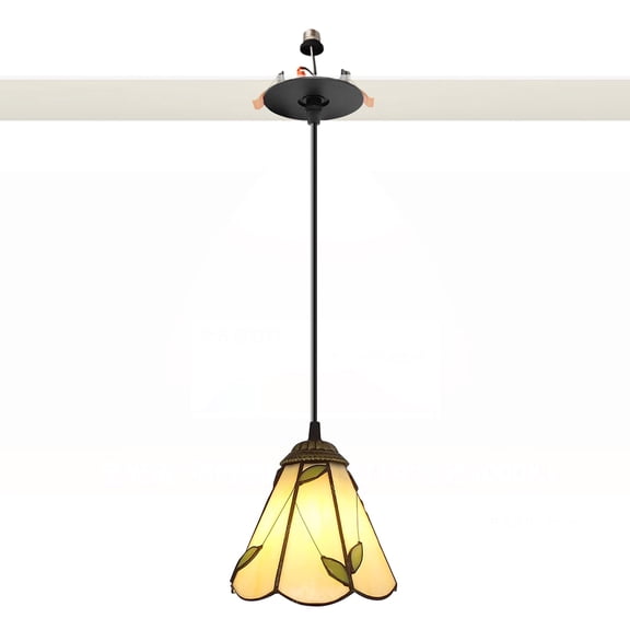 Kiven Glass Can Lights Retrofit Recessed Lighting with E26 Power Outlet Adapter, 4/5/6 Inch Replacement Conversion Kit, Farmhouse Pendant Lighting for Hallway Kitchen,1 Light