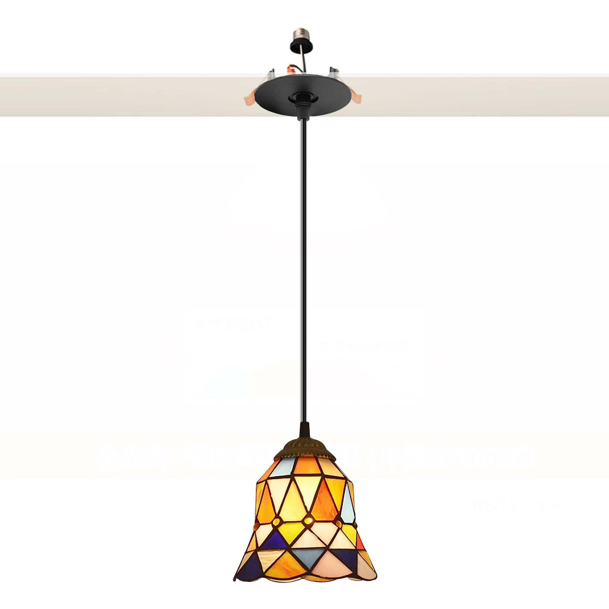 Kiven Glass Can Lights Retrofit Recessed Lighting with E26 Power Outlet