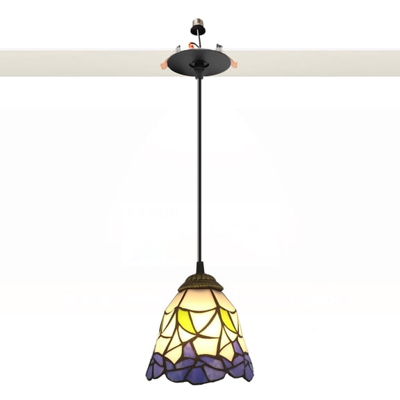 Kiven Glass Can Lights Retrofit Recessed Lighting with E26 Power Outlet Adapter, Replacement Conversion Kit for 2-3.5in Holes, Classic Pendant Lighting for Hallway Kitchen,1 Light XDD536