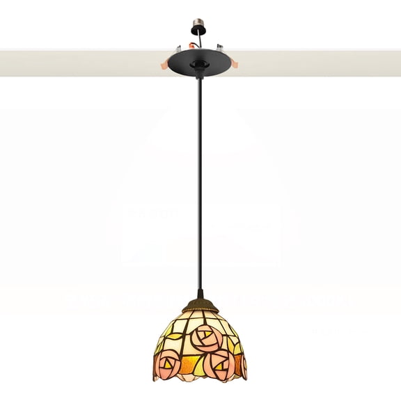 Kiven Glass Can Lights Retrofit Recessed Lighting with E26 Power Outlet Adapter, Replacement Conversion Kit for 2-3.5in Holes, Classic Pendant Lighting for Hallway Kitchen,1 Light TB2680