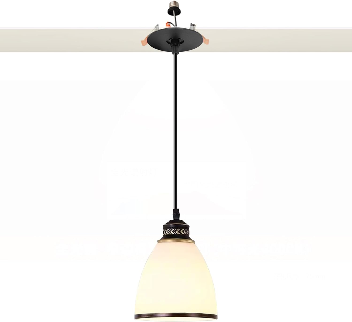 Kiven Glass Can Lights Retrofit Recessed Lighting with E26 Power Outlet