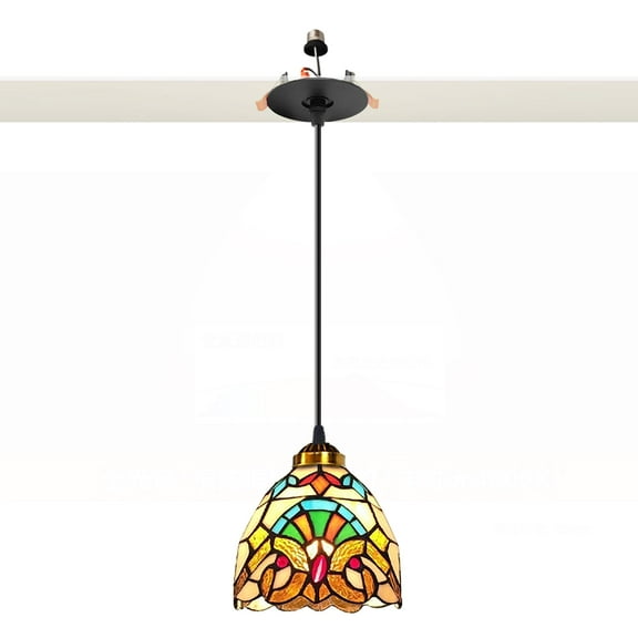 Kiven Glass Can Lights Retrofit Recessed Lighting with E26 Power Outlet Adapter, Replacement Conversion Kit for 2-3.5in Holes, Farmhouse Pendant Lighting for Hallway Kitchen(TB0302)