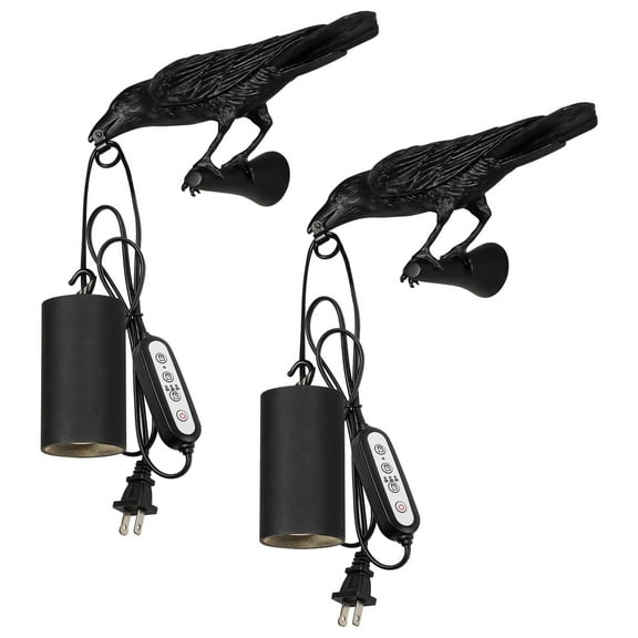 Kiven Grow Lights for Indoor Plants, Full Spectrum Grow Light Adjustable Height, Plant Grow Lamp Wall Mounted Auto On/Off Timer Function for Indoor Home Office Plants, Set of 2