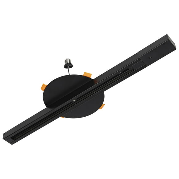Kiven H Track Lighting Rails Kit 19.7ft for 4/5/6 inch Hole, 3-Wire-1 120V H Style Track System with End Caps, Convert Recessed Light to Track System for LED Track Light Heads Picture Light PJ0977