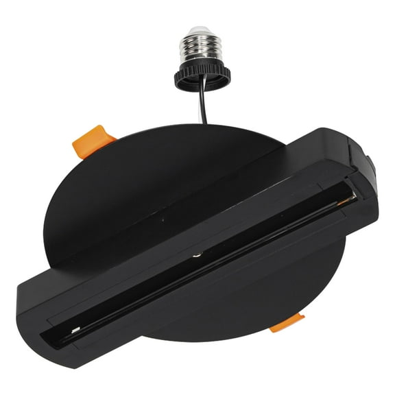 Kiven H Track Lighting Rails Kit for 4/5 inch Hole, 3-Wire-1 120V H Style Track System with End Caps, Convert Recessed Light to Track System for LED Track Light Heads Picture Light PJ0976
