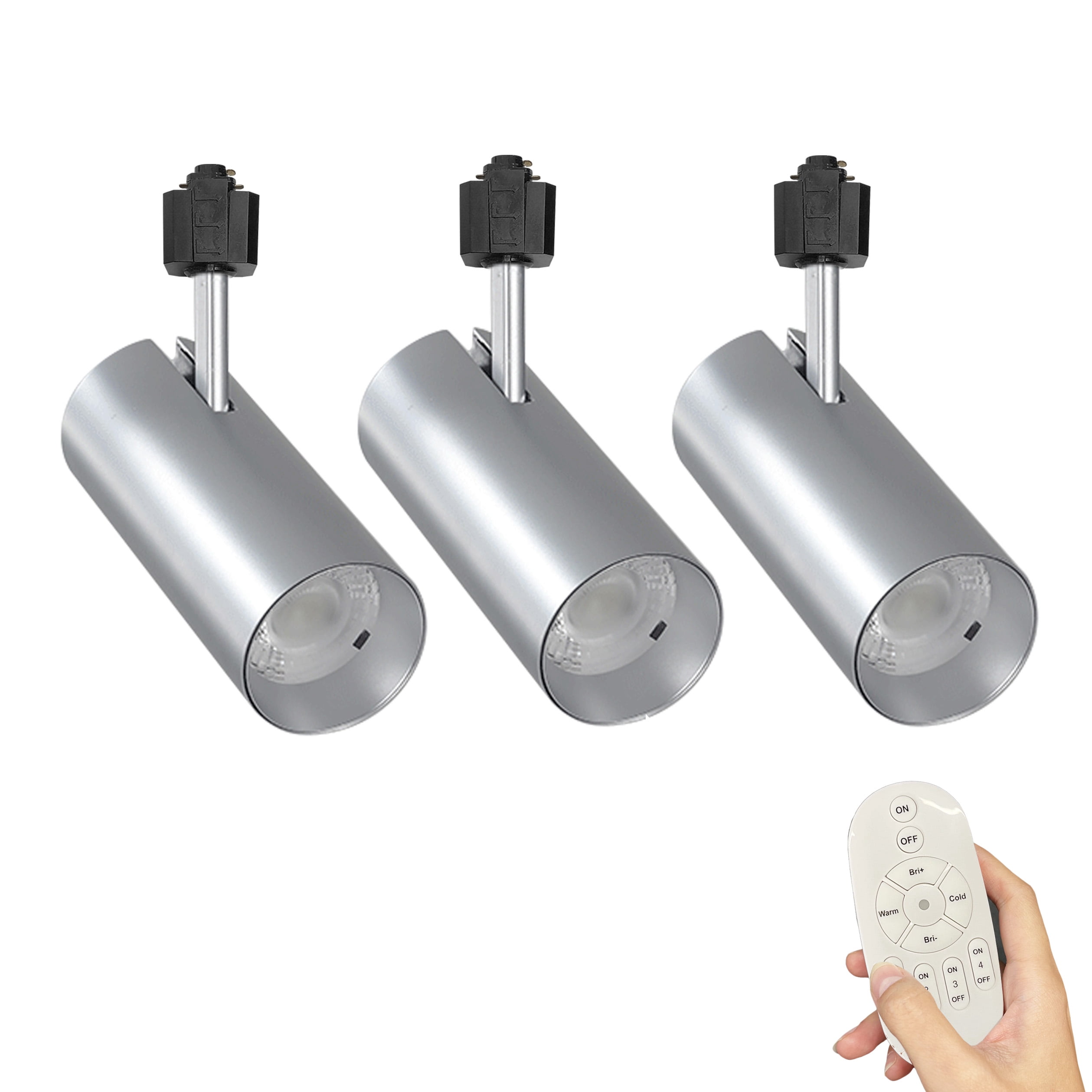 Kiven H Track Lightning, 3 Lights Modern H Track Light Heads Dimmable for Bedroom Kitchen Home Lighting