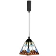 thumbnail image 1 of Kiven H Track Pendant Lightning,Adjustable Cord Length,Tiffany Style H Track Lighting Pendant Lights, 1 Light, 1 of 7