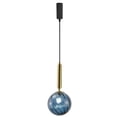 thumbnail image 1 of Kiven H-Type Track Lighting, 1-Light Modern Halo Track Pendant Light with Glass Shade & E12 Socket, Track Light Pedant Adjustable Length for Bedroom Kitchen Island, 1 of 7