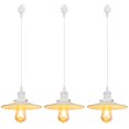 thumbnail image 1 of Kiven H-Type Track Lighting, 3-Light Modern H Track Light Pedant with Metal Lampshadefor Kitchen Island Cafe Bedroom, Cord length 39.4",White Finish Marble Pattern, 1 of 7