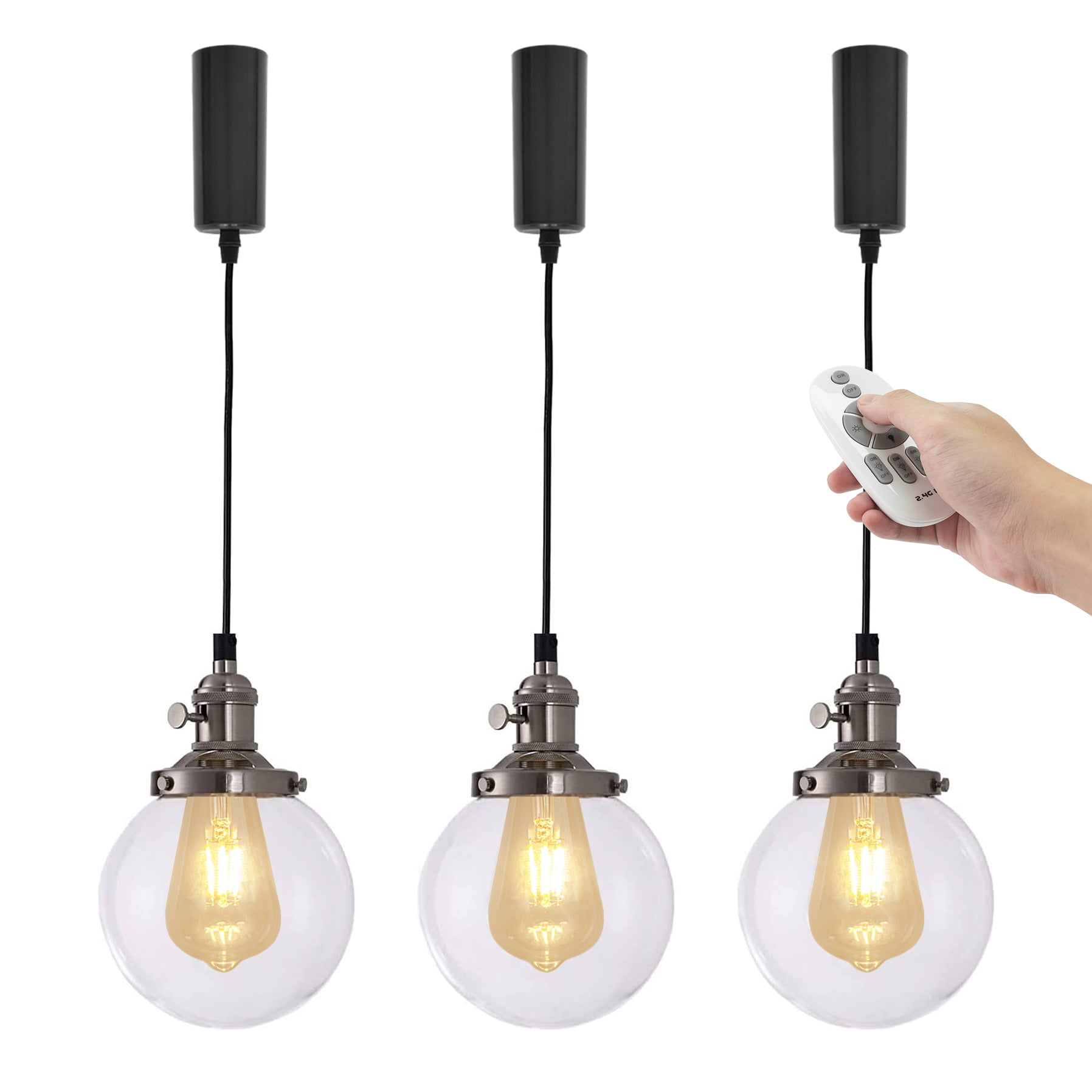 Kiven H-Type Track Pendant Light – Dimmable Single Head With Frosted Glass Shade, Compatible With Halo Track Systems