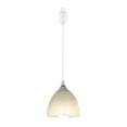 thumbnail image 1 of Kiven H-Type Track Lighting Light fixture,1-Light Modern Halo Track Pendant Light with Built-in Cable Wrapper and Glass Lampshade, Adjustable Length for Bedroom Kitchen Shop, 1 of 7