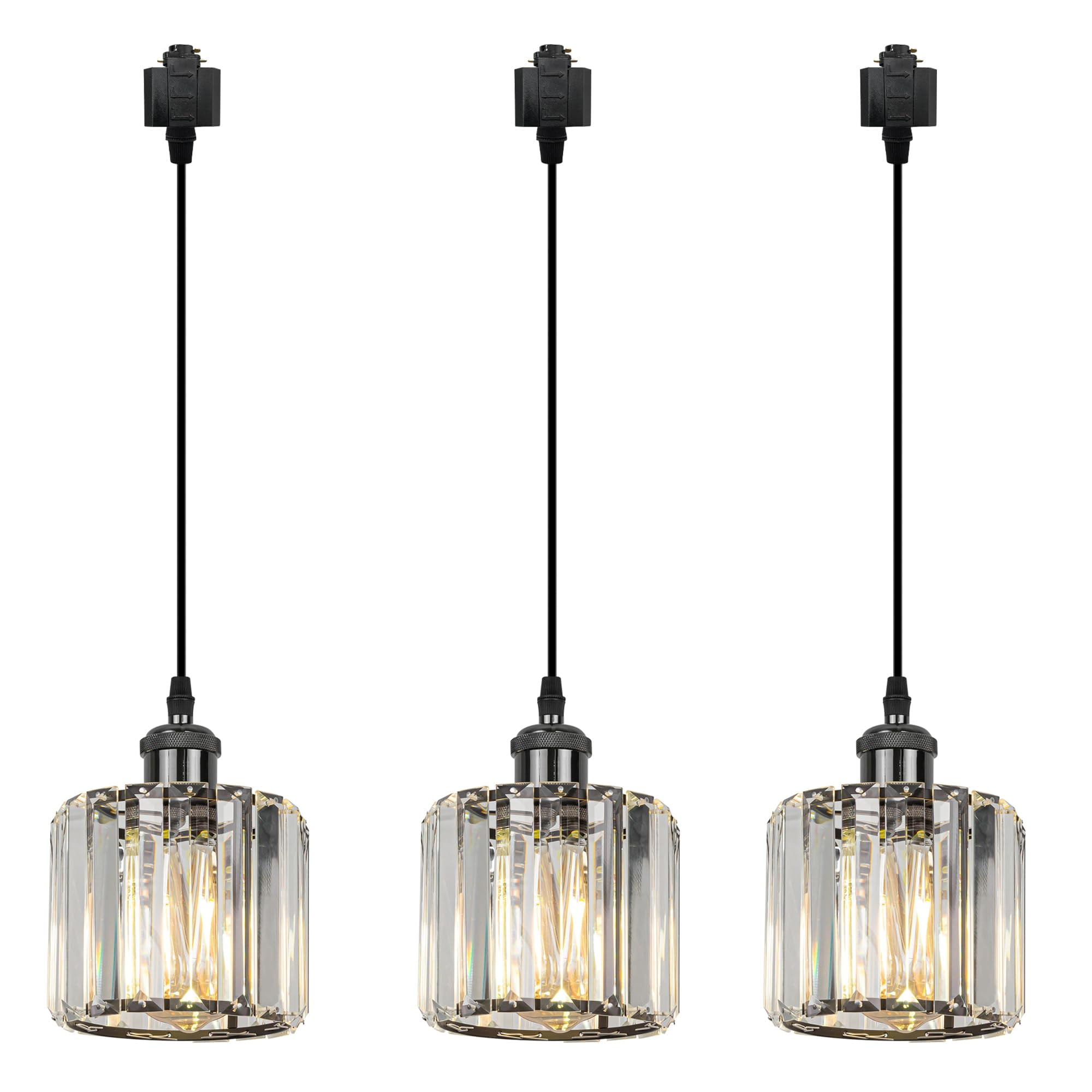 Kiven HType Track Lighting Pendants, 3Light h Track Pendant Lights