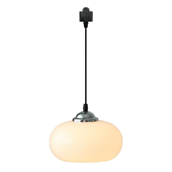 Kiven H-Type Track Lights, E26 Socket 1-Light Danish Creative Extremely Simple Glass Chandelier for Restaurant,Bedroom,Study (Bulb Not Included)