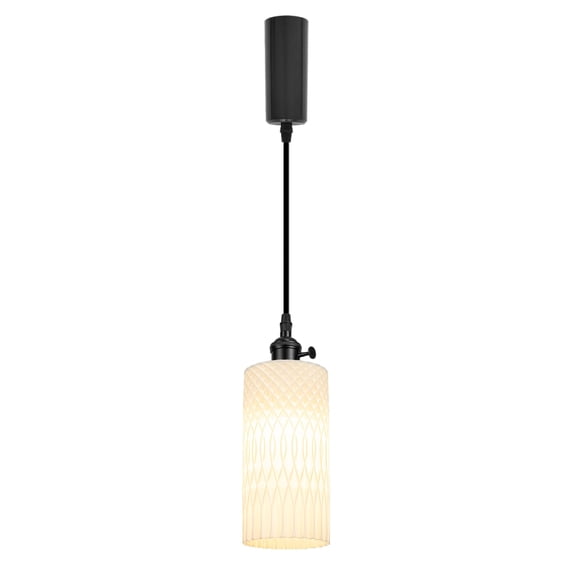 Kiven H-Type track lighting pendants Adjustable Height,1-Light Modern Plastic h track pendant lights,Decorative Track Lighting Fixture for Kitchen Island Hallway DZ0537