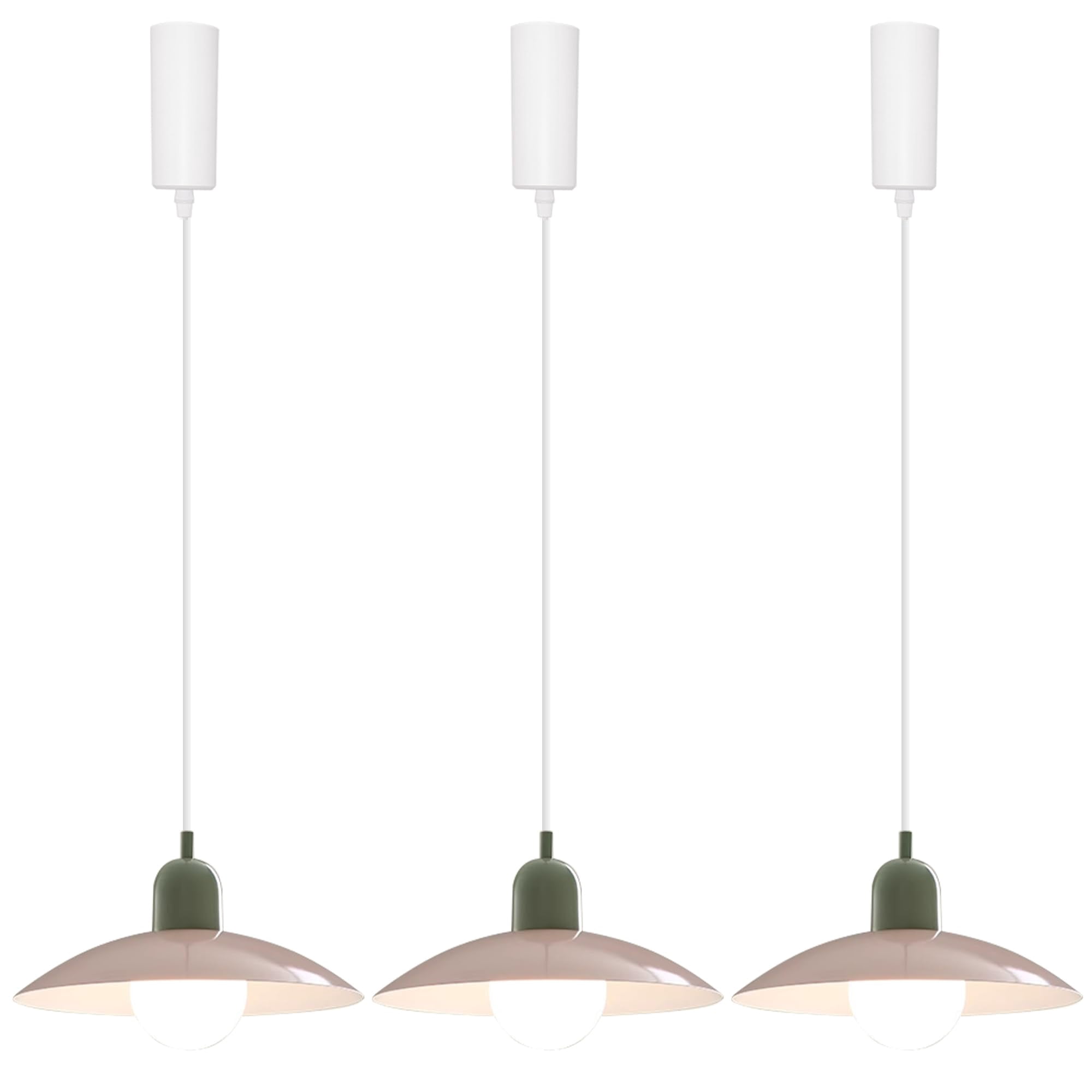 Kiven H-Type track lighting pendants Adjustable Height,3-Light Modern h ...