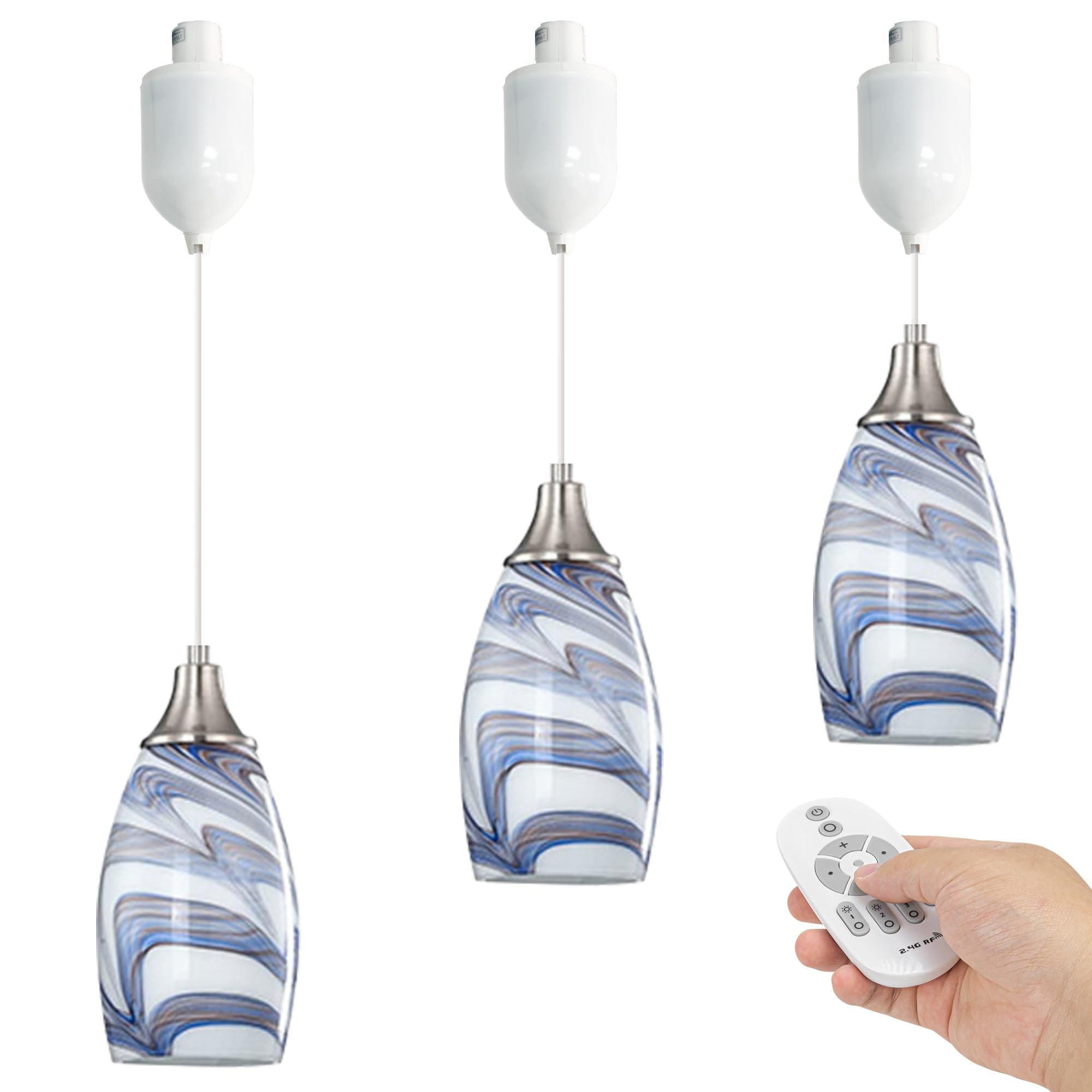 Kiven H-Type track lighting pendants Adjustable Height,Dimmable Modern ...