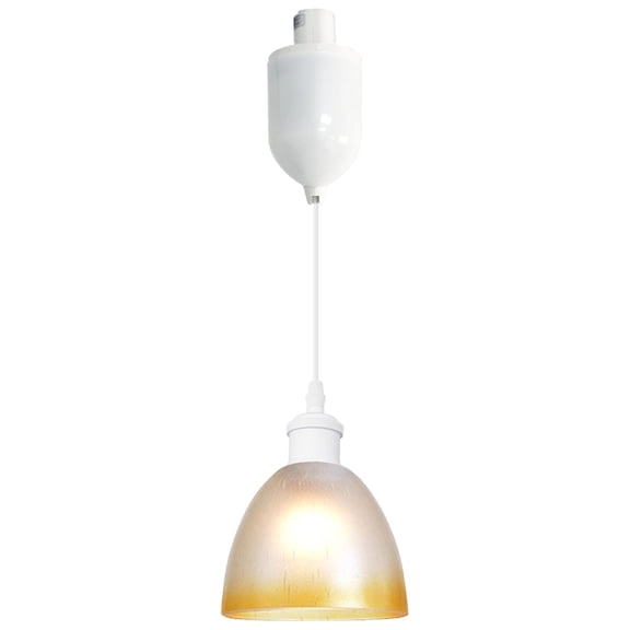 Kiven H-Type track lighting pendants Adjustable Length,Modern h track pendant lights with Glass Globe,1-Light Track Lighting Fixture for Kitchen Island Hallway Restaurant,White Socket