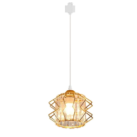 Kiven H-Type track lighting pendants, h track pendant lights with Crystal Lampshade,Modern Decorative Track Lighting Fixture for Hallway Restaurant Kitchen Island Cafe XDD364