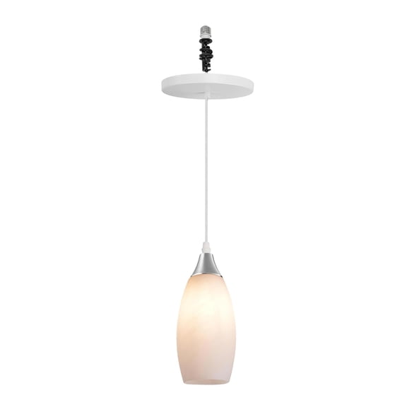 Kiven Instant Light Conversion Kit for 4/5/6inch Hole,Art Glass Farmhouse Lighting Recessed Can Light Conversion Kit to Pendant with E26 Screw-in Adapter for Kitchen Island Living Hallway TB3232-E