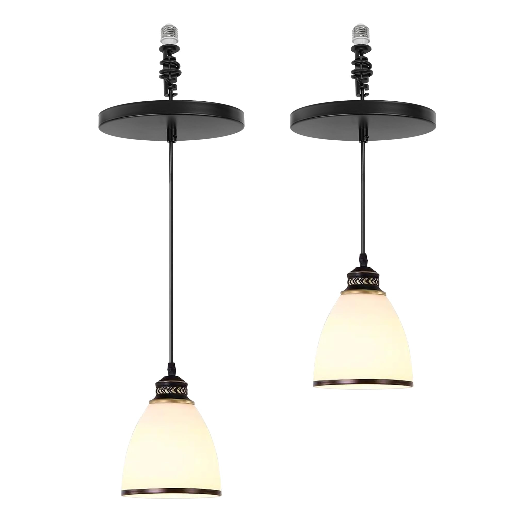 Kiven Instant Light Conversion Kit for 4/5/6inch Hole,Glass Farmhouse ...
