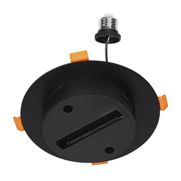 Kiven J Track Lighting Rails Kit for 4/5 inch Hole, 2-Wire-1 120V J Style Track System with End Caps, Convert Recessed Light to Track System for LED Track Light Heads Picture Light PJ0975