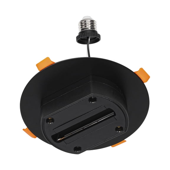 Kiven J Track Lighting Rails Kit for 4/5 inch Hole, 2-Wire-1 120V J Style Track System with End Caps, Convert Recessed Light to Track System for LED Track Light Heads Picture Light PJ0974