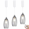 thumbnail image 1 of Kiven J-Type track lighting pendants Adjustable Height,Dimmable Modern J track pendant lights with Clear Glass Lampsade,Decorative Track Lighting for Kitchen Island Hallway, 3-Light, 1 of 7