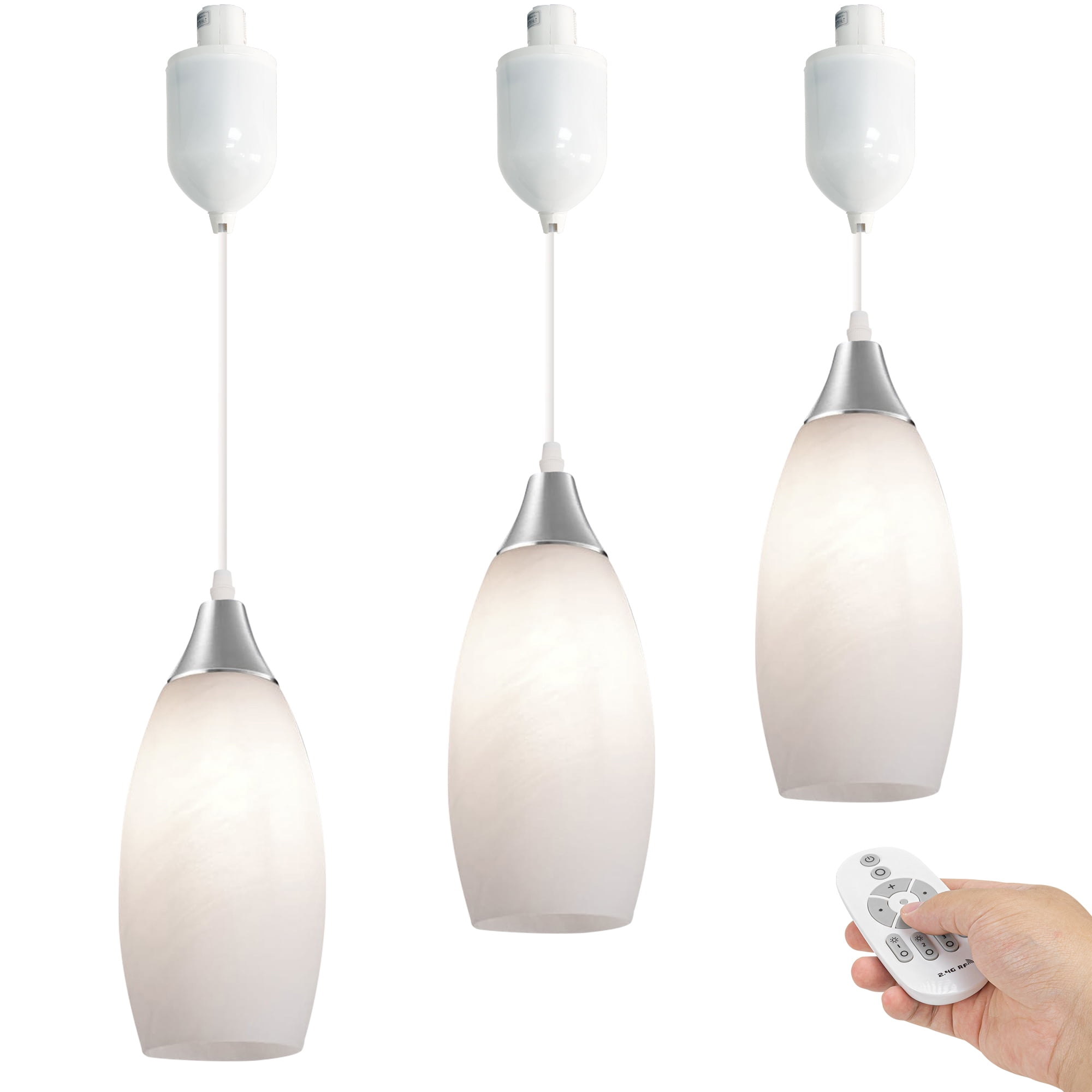 Kiven JType track lighting pendants Adjustable Height,Dimmable Modern