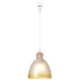 thumbnail image 1 of Kiven J-Type track lighting pendants,Modern J track pendant lights with Glass Globe,1-Light Track Lighting Fixture for Kitchen Island Hallway Restaurant,Rose Gold Socket, 1 of 1