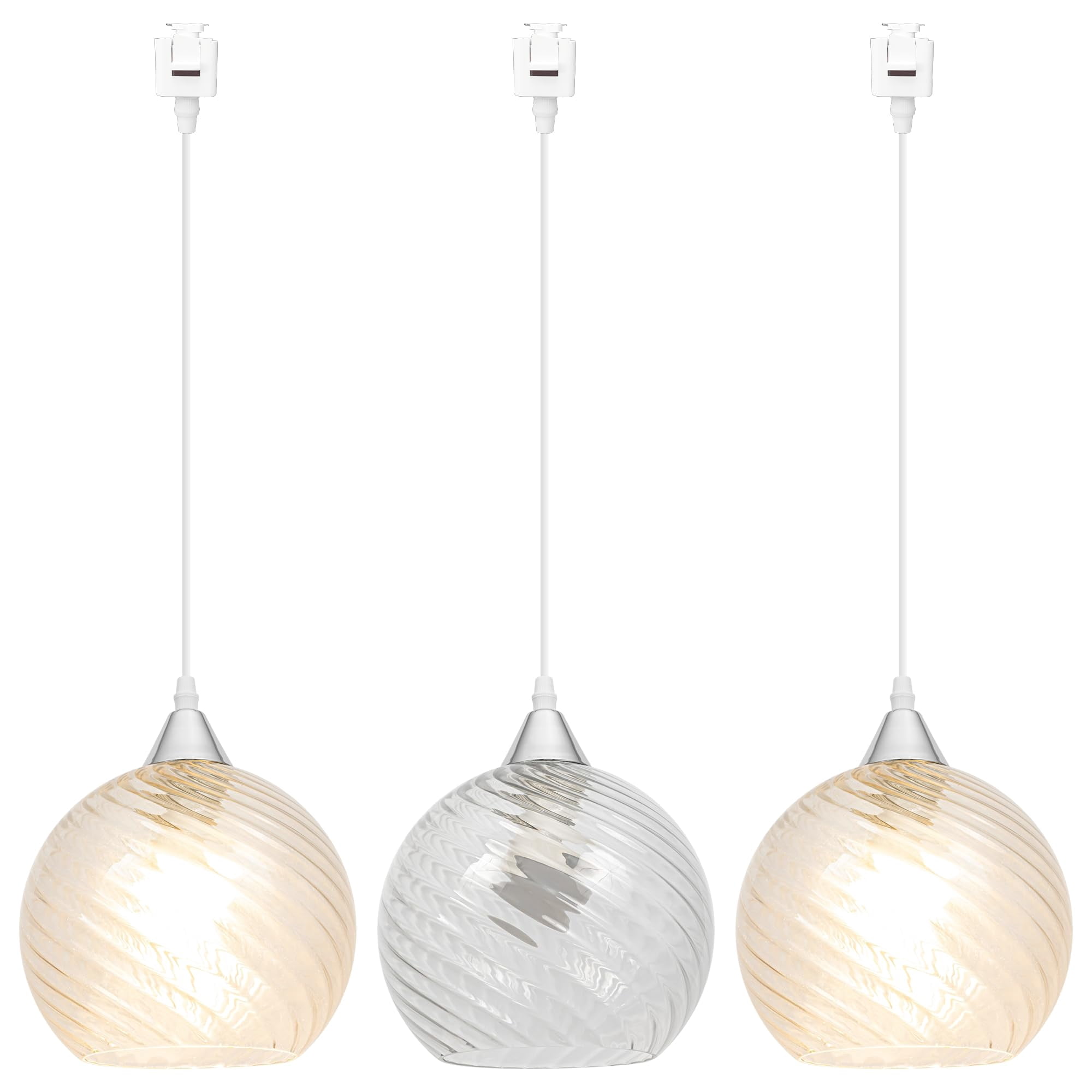 Kiven Juno track lighting pendants,3-Light Modern J track pendant ...