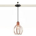 thumbnail image 1 of Kiven Modern Can Lights Retrofit Recessed Lighting with E26 Power Outlet Adapter, 4/5/6 Inch Replacement Conversion Kit, Farmhouse Pendant Lighting for Hallway Kitchen,1 Light,Rose Gold, 1 of 7