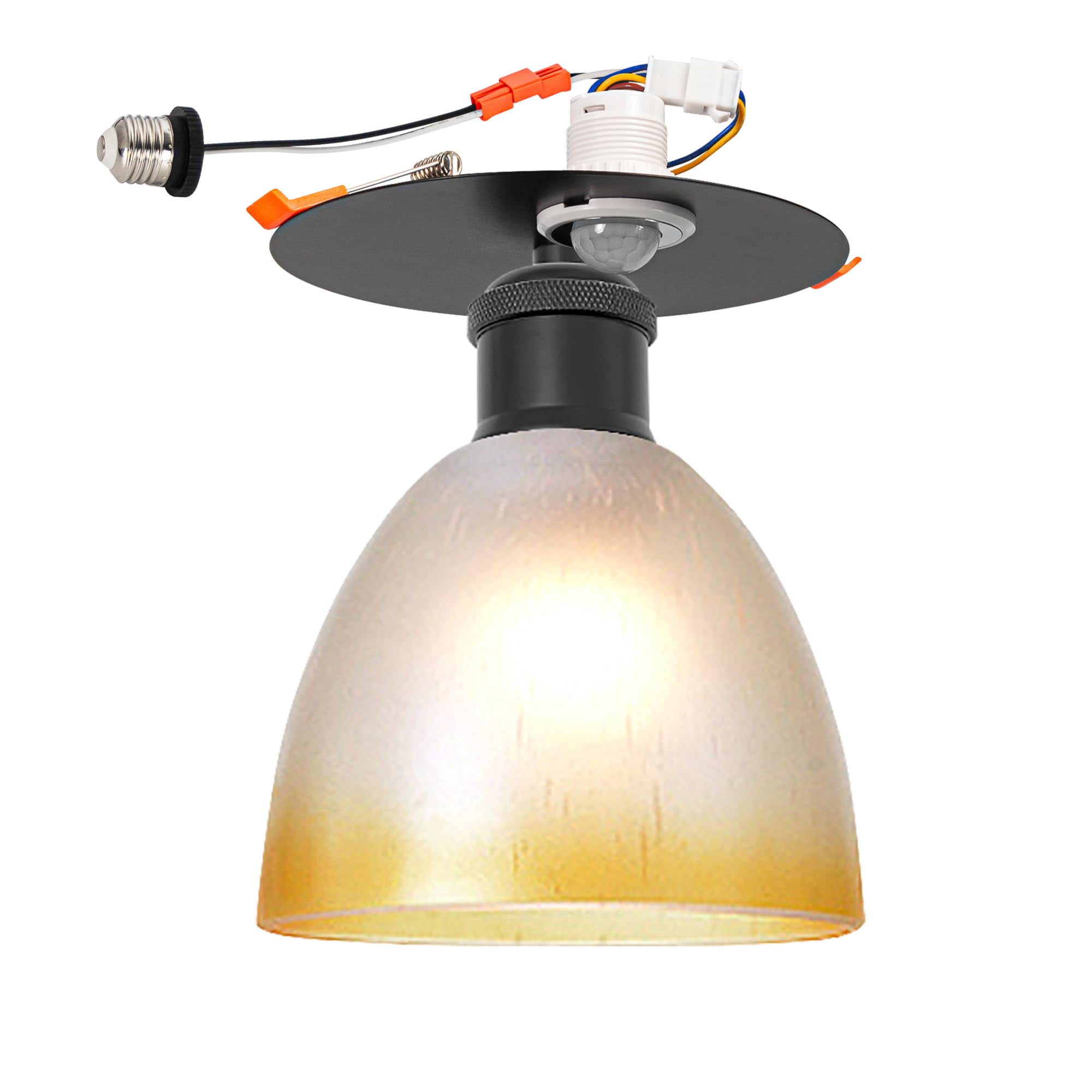 Can Light Conversion To Pendant Kiven Recessed Light Conversion Kit -  Transform Can Lights To Pendant Lighting 4-6 Inch Holes E26 Screw-in Adapter, image size:2000x2000