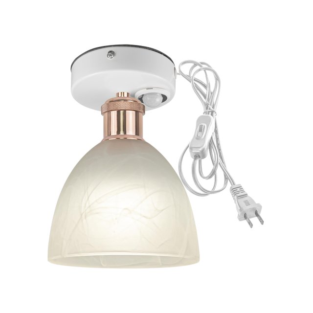 Kiven Motion Sensor Ceiling Light, Motion Activated Plugin Ceiling