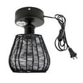 thumbnail image 1 of Kiven Motion Sensor Ceiling Light, Motion Activated Plug-in Ceiling lamp,Black Farmhouse Twine Motion Lights, Adjustable Delay Time for Laundry Bathroom Stair Hallway TB3334, 1 of 7