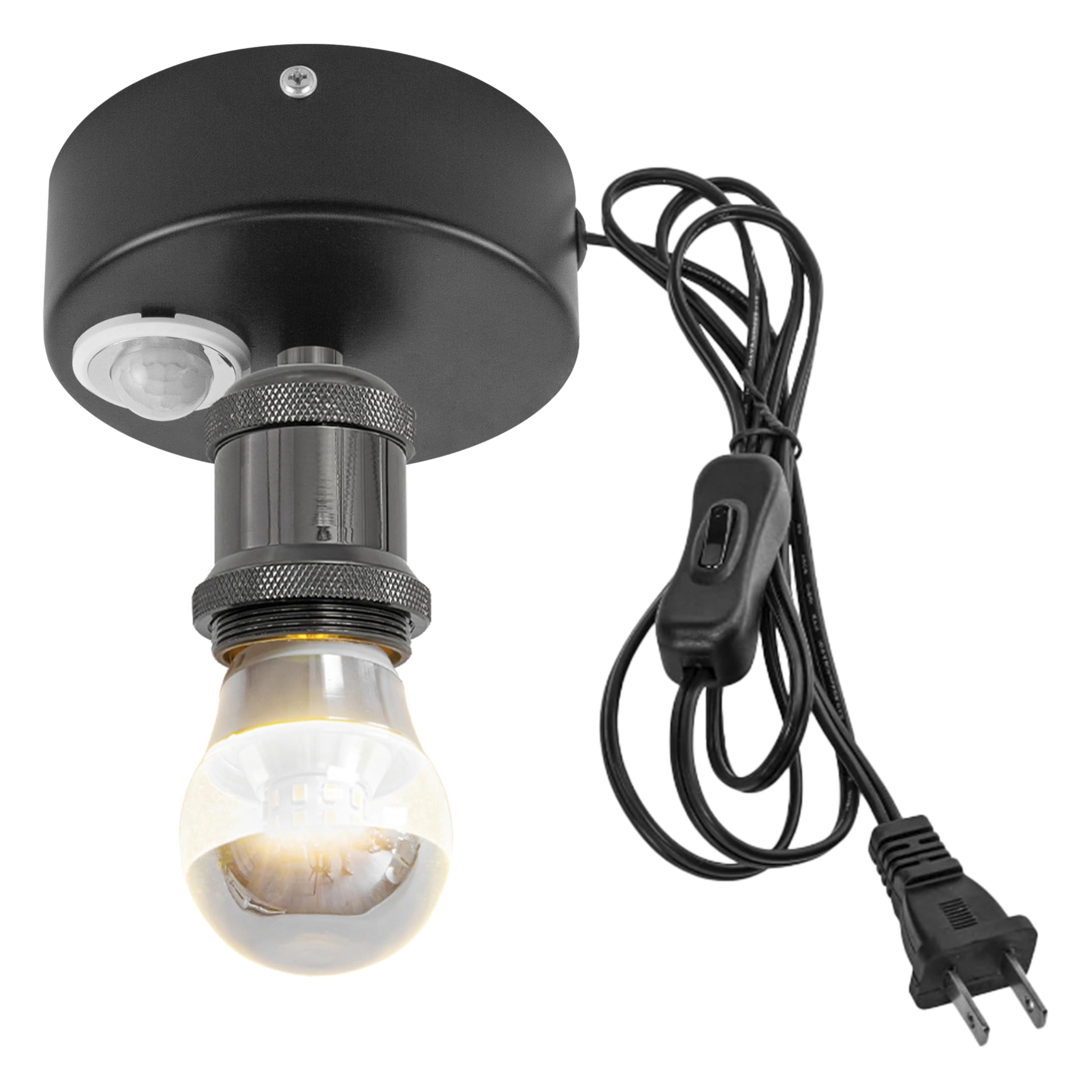 Kiven Motion Sensor Ceiling Light, Motion Activated Plug-in Ceiling ...
