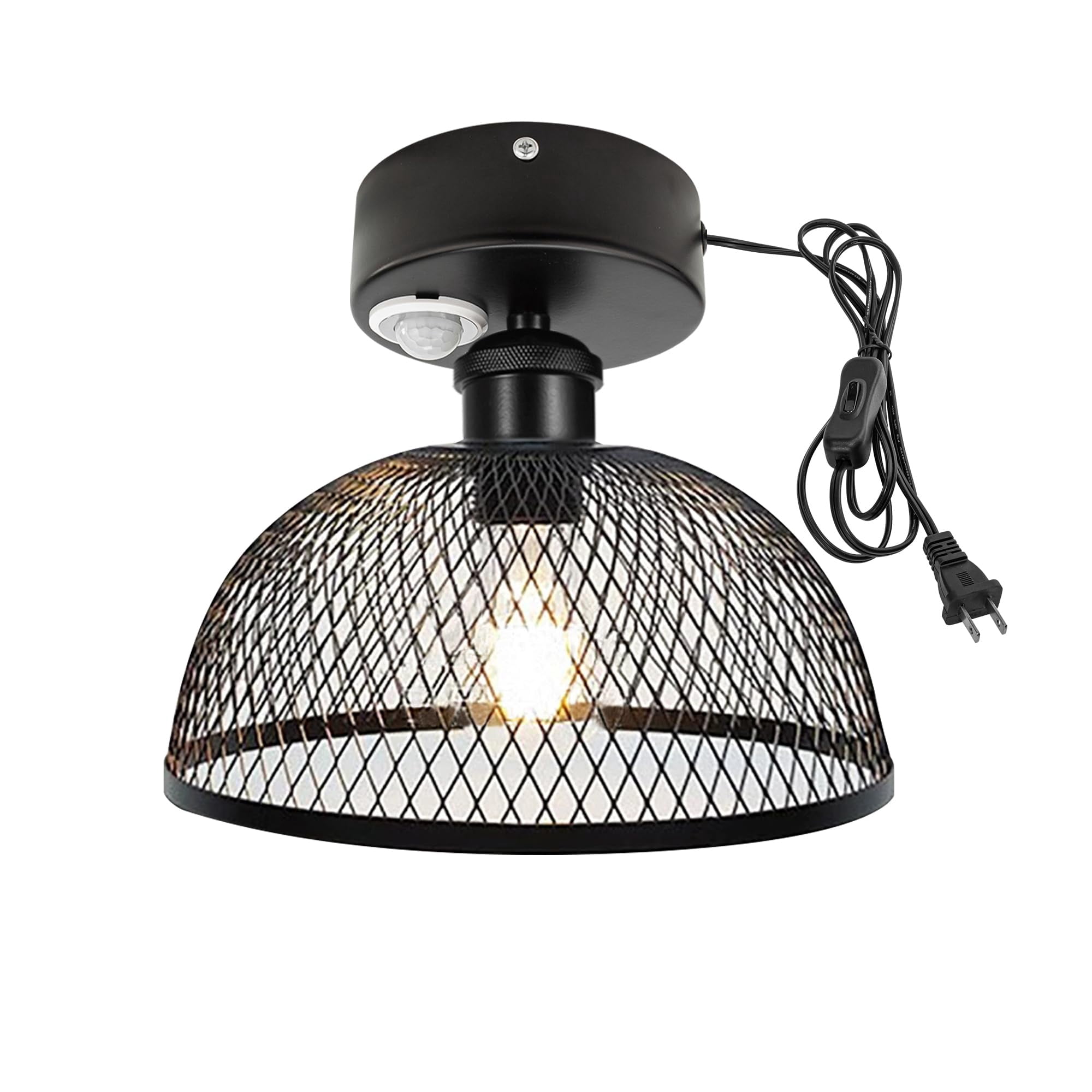 Kiven Motion Sensor Ceiling Light, Motion Activated Plug-in Ceiling ...