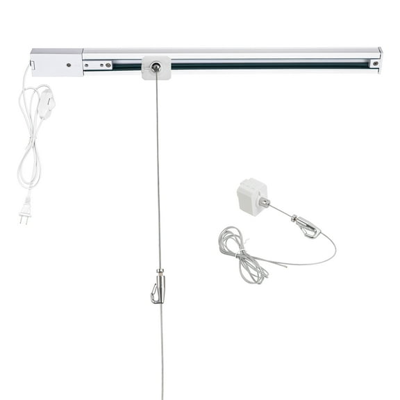 Kiven Picture Hanging Kit, H-type Track System with 15ft Plug in Cord, Art Hanging Gallery System, Picture Hanging System for Wall Picture, Exhibition,Photograph