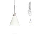 thumbnail image 1 of Kiven Plug in Pendant Light,Dimmable Hanging Light with Iron Lampshade, Modern Ceiling Pendant Light for Bedroom Hallway Kitchen,1-Light, 1 of 7