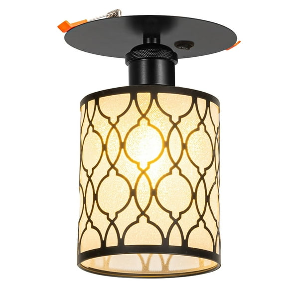 Kiven RV Boat Recessed Ceiling Light, 12V Led Light with ON/OFF Switch and E26 Socket, Modern 3000K/Warm White 6W Aluminum Interior Lighting for Under Cabinet Camper Van RV Motorhome DZ0484