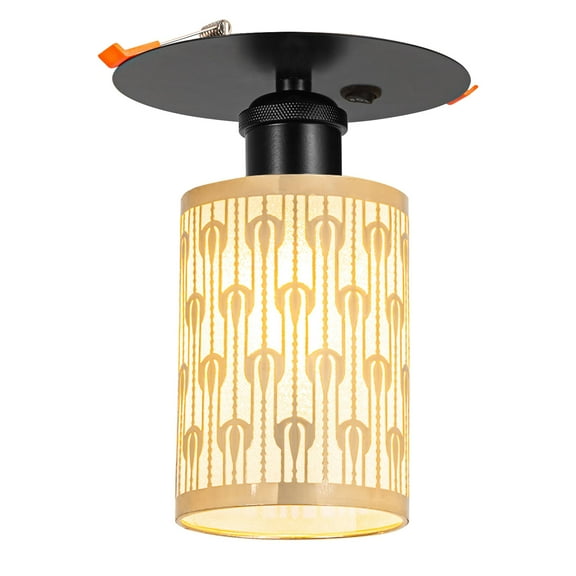 Kiven RV Boat Recessed Ceiling Light, 12V Led Light with ON/OFF Switch and E26 Socket, Modern 3000K/Warm White 6W Aluminum Interior Lighting for Under Cabinet Camper Van RV Motorhome DZ0472