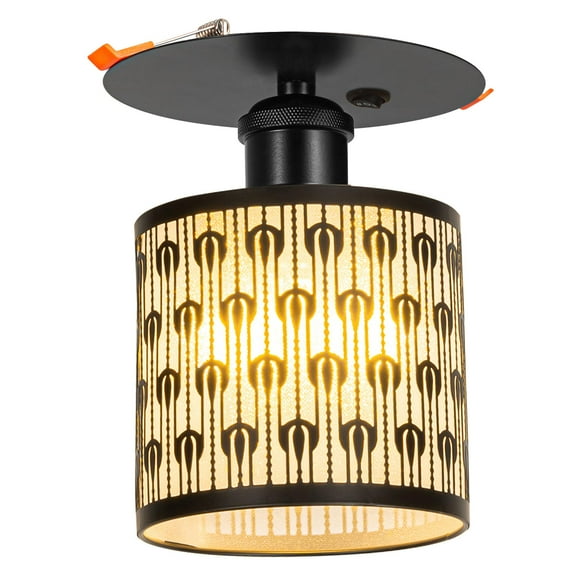 Kiven RV Boat Recessed Ceiling Light, 12V Led Light with ON/OFF Switch and E26 Socket, Modern 3000K/Warm White 6W Aluminum Interior Lighting for Under Cabinet Camper Van RV Motorhome DZ0477