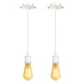 thumbnail image 1 of Kiven Recessed Ceiling Light, 2-Light Modern Style Recessed Downlight with E26 Socket, Adjustable Pendant Lighting for Bedroom Kitchen Home, 1 of 7