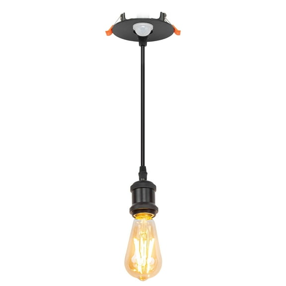 Kiven Recessed Ceiling Light, Motion Sensor Recessed Downlight, Adjustable Vintage Pendant Lighting for Foyer Kitchen Island Garage Hallway,1 Pack