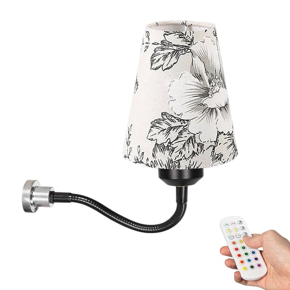 Kiven Rechargeable Magnetic Base Light, Cordless Magnetic Wall Light with 3 Color Modes,Dimmable Reading Lamp E26 Socket, Fabric Lampshade for Metal Shelf Hallway Office Bedside DZ0375-G