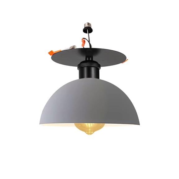 Kiven Retrofit Recessed Lighting with E26 Power Outlet Adapter, 4/5 Inch Replacement Conversion Kit, Farmhouse Recessed Light Conversion Kit for Living Room Hallway Kitchen DZ0440